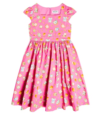 Teddy Bear cotton dress | Moschino Kids