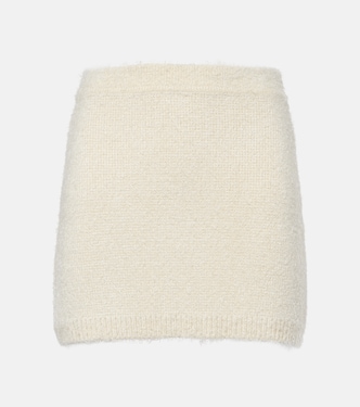 Darrion silk and cashmere miniskirt | Khaite
