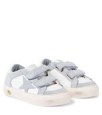 May suede and leather sneakers | Golden Goose Kids