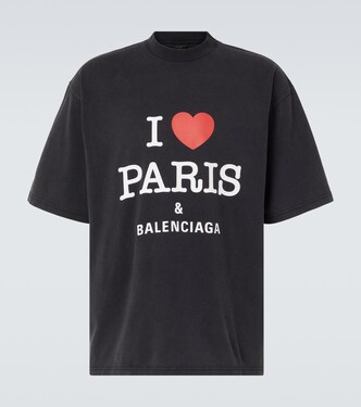 I Love Paris cotton T-shirt | Balenciaga
