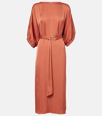 Robe midi Laurel en satin | Velvet