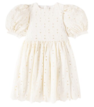 Creta balloon-sleeve cotton-blend dress | The New Society