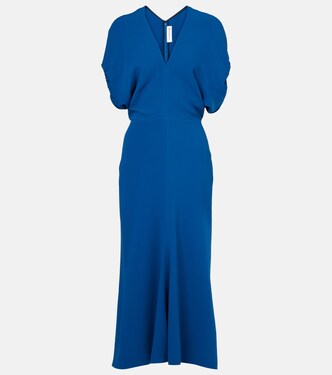 Crêpe satin midi dress | Victoria Beckham