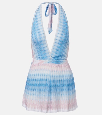 Zigzag ombré lamé romper | Missoni