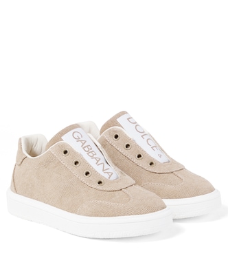 Canvas slip-on shoes | Dolce&Gabbana Kids