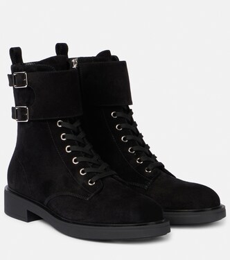 Suede combat boots | Gianvito Rossi