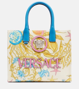 La Medusa Small printed canvas tote bag | Versace