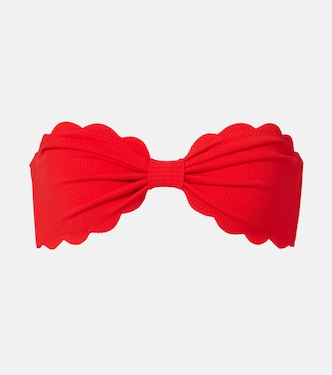 Antibes scalloped bandeau bikini top | Marysia