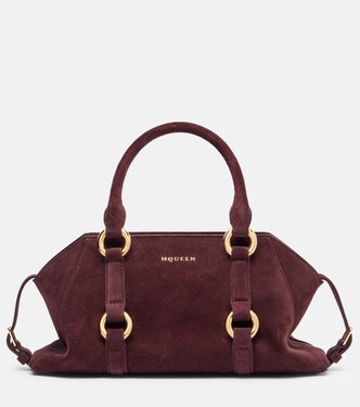 Farringdon Small suede tote bag | McQueen