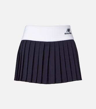 x New Balance pleated jersey miniskirt | Miu Miu