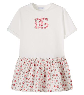 DG floral cotton dress | Dolce&Gabbana Kids
