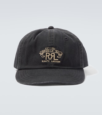 Baseballcap aus Twill mit Leder | RRL
