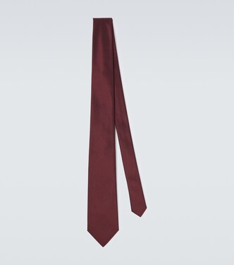 Silk taffeta tie | Saint Laurent