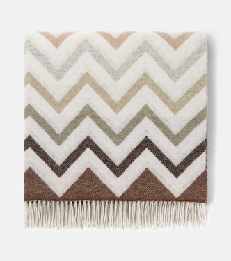 Colcha Watamu en mezcla de lana con flecos | Missoni