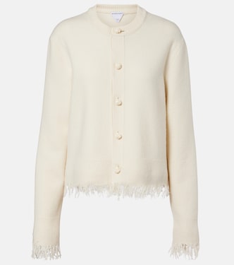 Fringed wool cardigan | Bottega Veneta