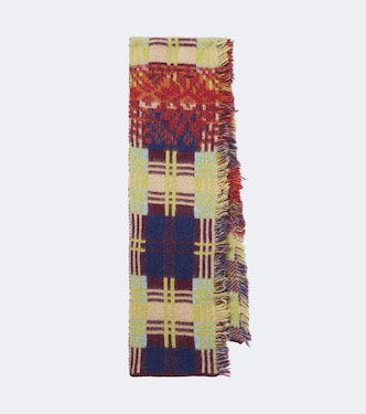 Sciarpa in misto lana e alpaca a quadri | Dries Van Noten