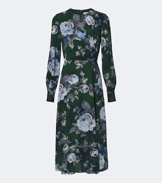 Floral crêpe midi dress | Erdem
