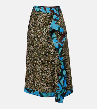 Sole printed midi skirt | Dries Van Noten