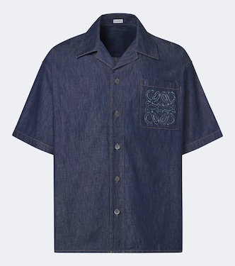 Camicia Anagram in chambray di cotone | Loewe