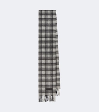 Sciarpa in cashmere a quadri con frange | Zegna