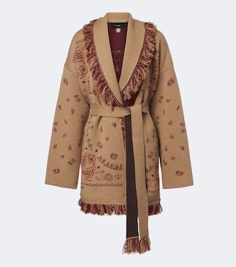 Bandana jacquard cashmere cardigan | Alanui