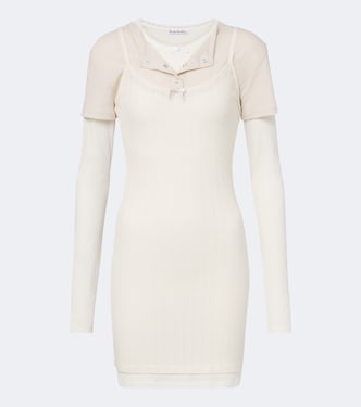 Layered knitted minidress | Acne Studios