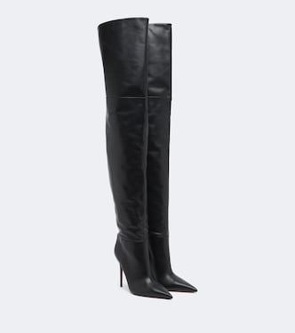 Vera leather over-the-knee boots | Paris Texas