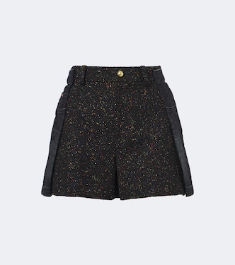Short en denim, laine, coton et soie | Sacai
