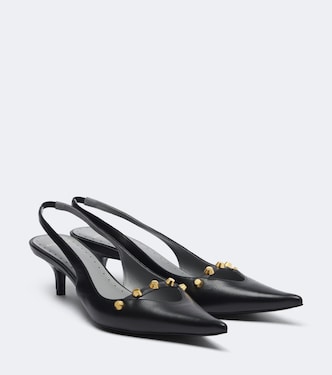 Studded leather slingback pumps | Balenciaga