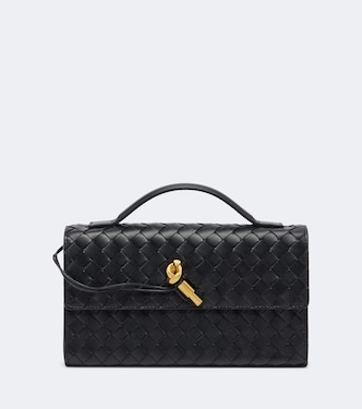 Andiamo Small Intrecciato leather clutch | Bottega Veneta