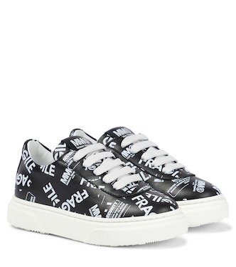 Logo leather sneakers | MM6 Maison Margiela Kids