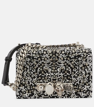 Jewelled Satchel Mini embellished crossbody bag | McQueen