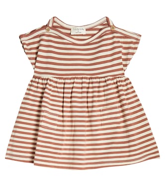 Baby Lia striped cotton-blend dress | 1 + in the Family