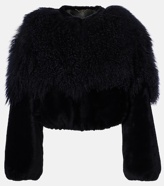 Cropped-Jacke aus Shearling | Chloé