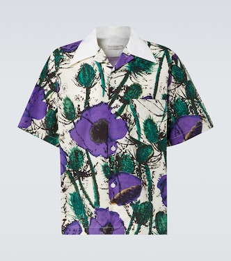 Highlife floral cotton bowling shirt | Wales Bonner