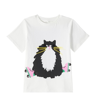 Printed cotton jersey T-shirt | Stella McCartney Kids
