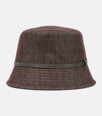 Chapeau bob Monili en jean | Brunello Cucinelli