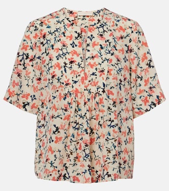 Calla floral silk top | Ulla Johnson