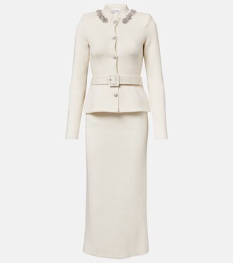 Robe midi à ornements | Self-Portrait