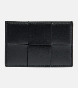 Cassette Intreccio leather card holder | Bottega Veneta