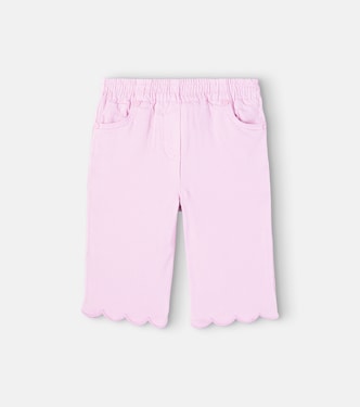 Baby scalloped cotton-blend pants | Stella McCartney Kids