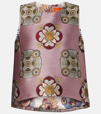 La Scala asymmetric jacquard top | La DoubleJ