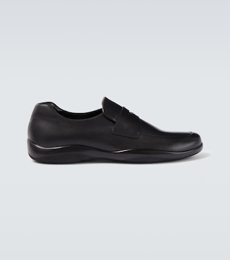Toblach leather penny loafers | Prada