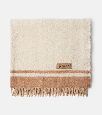 Paipote silk and camel hair-blend blanket | The House of Lyria