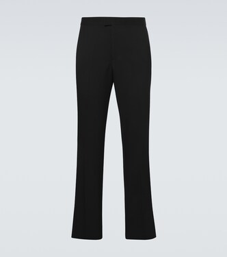 Wool grain de poudre tuxedo pants | Burberry