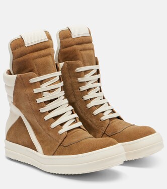 Geobasket suede high-top sneakers | Rick Owens