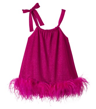 Kleid Lumière Plumage mit Federn | Oséree Kids
