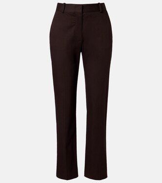 Cotton-blend straight pants | Joseph