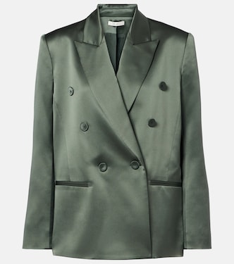 Blazer croisé en soie | The Sei
