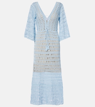 Crochet cotton maxi dress | Anna Kosturova